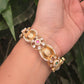 Antique Pearl-Edged Kada Openable  Bangles
