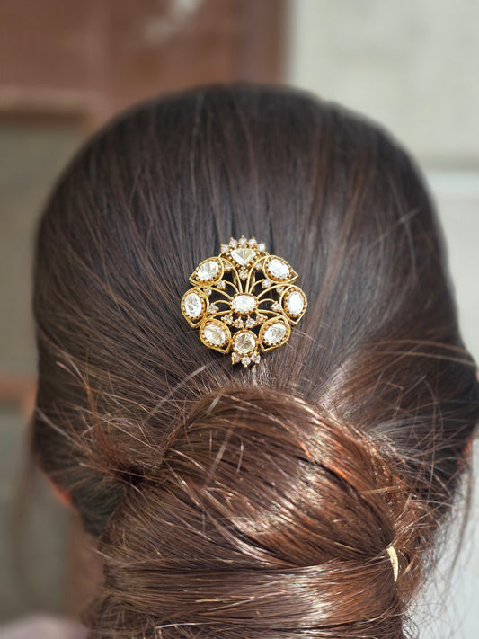 Polki Floral Hairpin/Comb